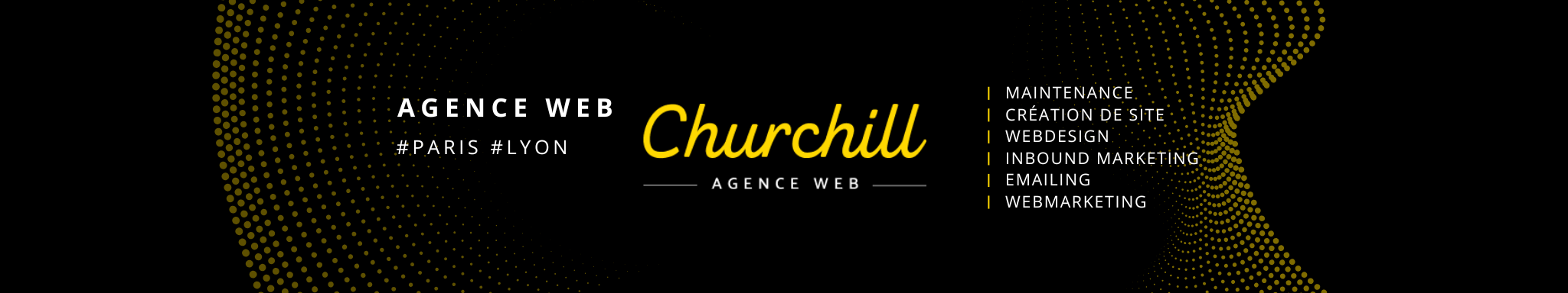 Bannière agence Churchill - Agence web Paris