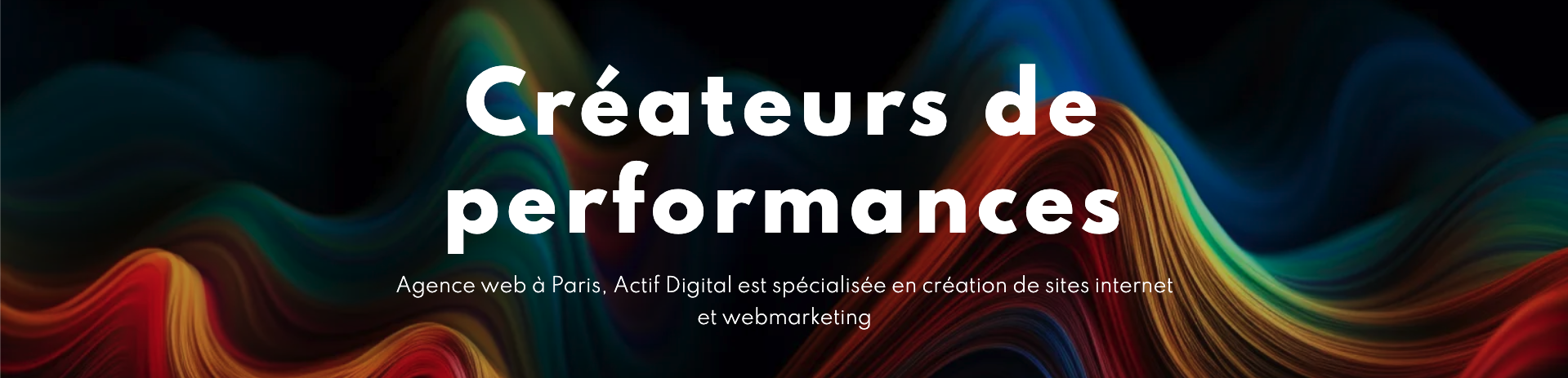 Bannière agence Actif Digital