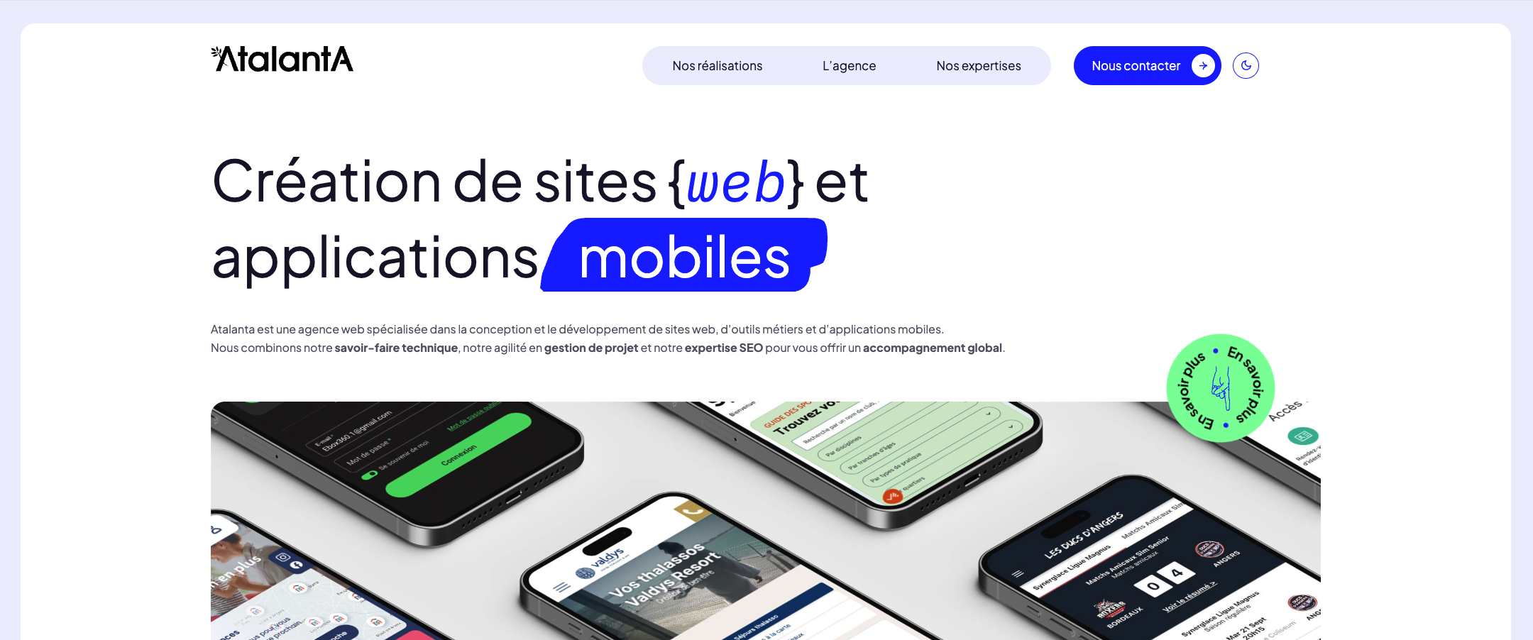 Bannière agence Atalanta